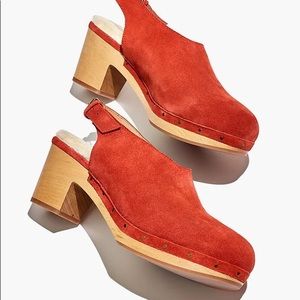 MADEWELL The Marlo Clog Shearling-lined Nubuck